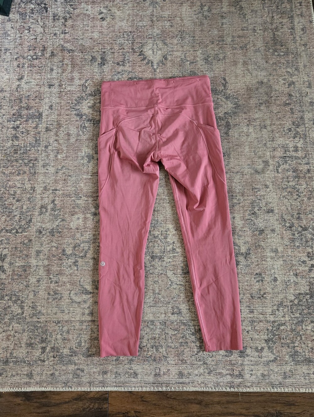 Lululemon Fast and Free High Rise Tight Leggings Pockets 25" Cool Cherry Tint 8 - Picture 7 of 10